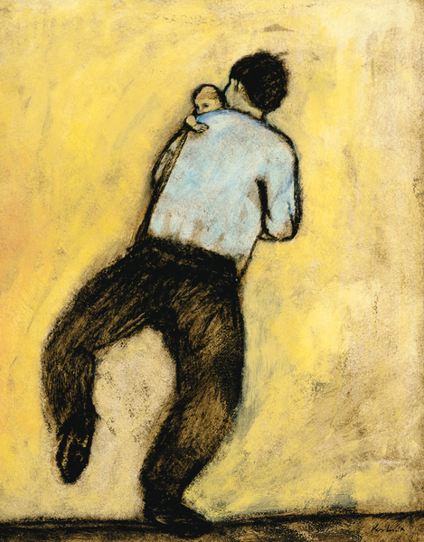 Father and son dancing - poster