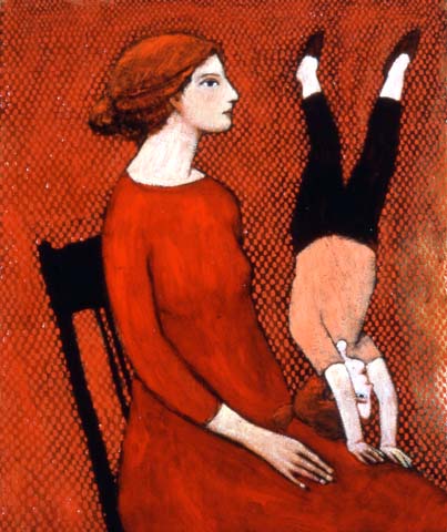 Red Mother and Child - giclee
