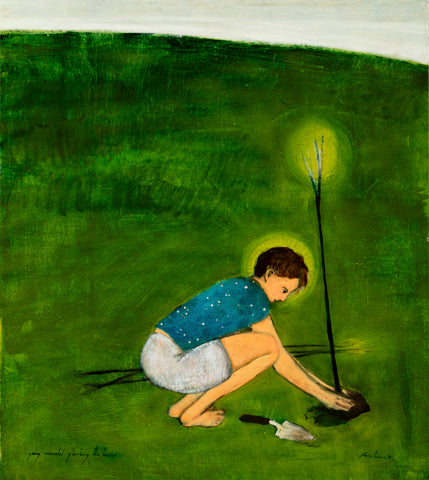 young immortal planting the trees - poster